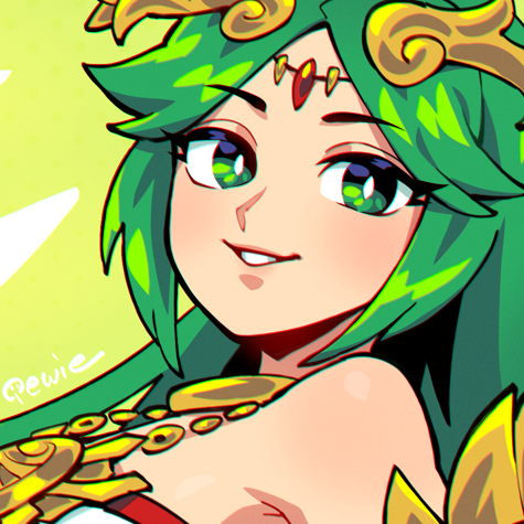 palutena (kid icarus and 1 more) drawn by 333_(dqqqdle)