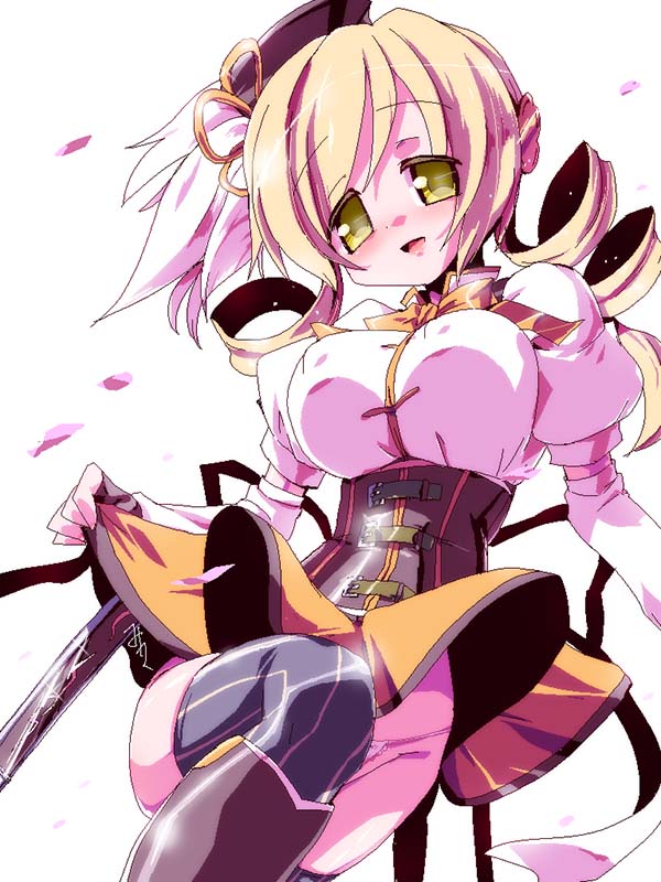 tomoe mami (mahou shoujo madoka magica) drawn by miuku_(marine_sapphire)