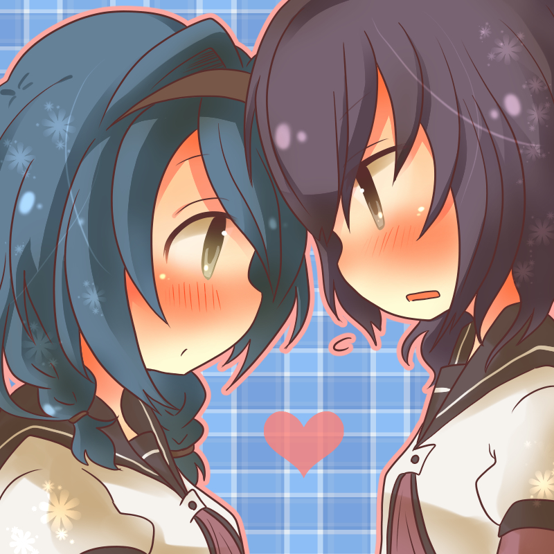 funami yui and furutani himawari (yuruyuri) drawn by kizuchi_(oufupuu)