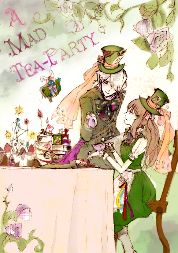 xerxes break, sharon rainsworth, and emily (pandora hearts) drawn by zyuzituyasai