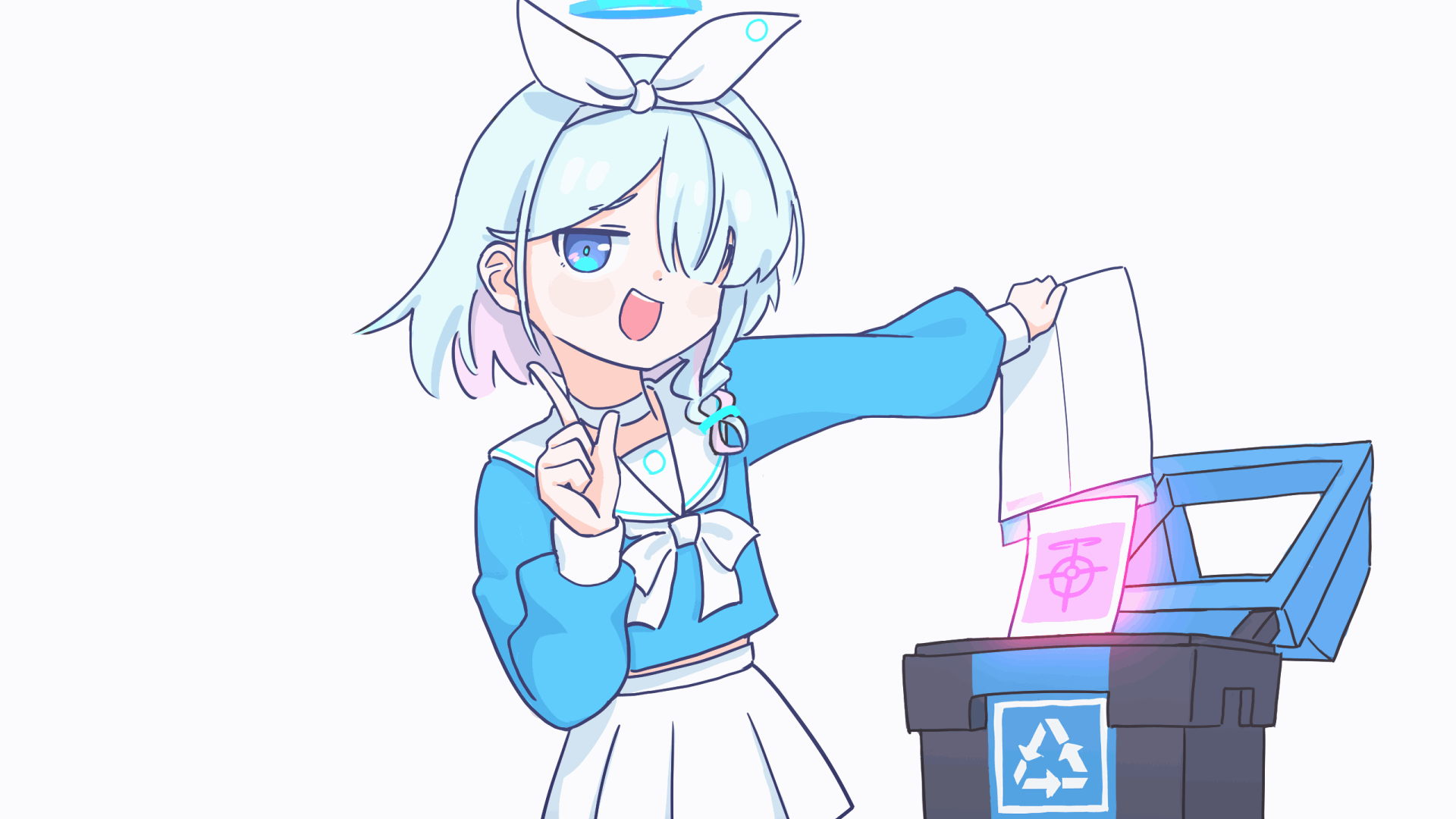 arona (blue archive and 1 more) drawn by goranears