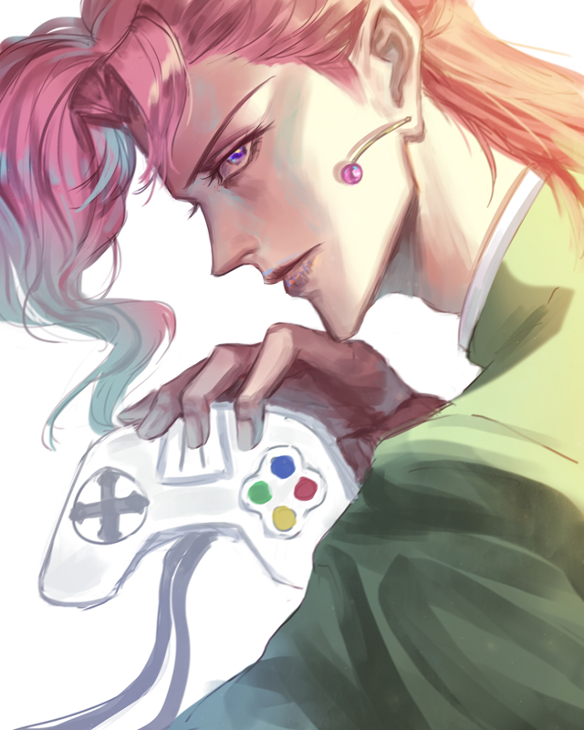 kakyoin noriaki (jojo no kimyou na bouken and 1 more) drawn by kankito