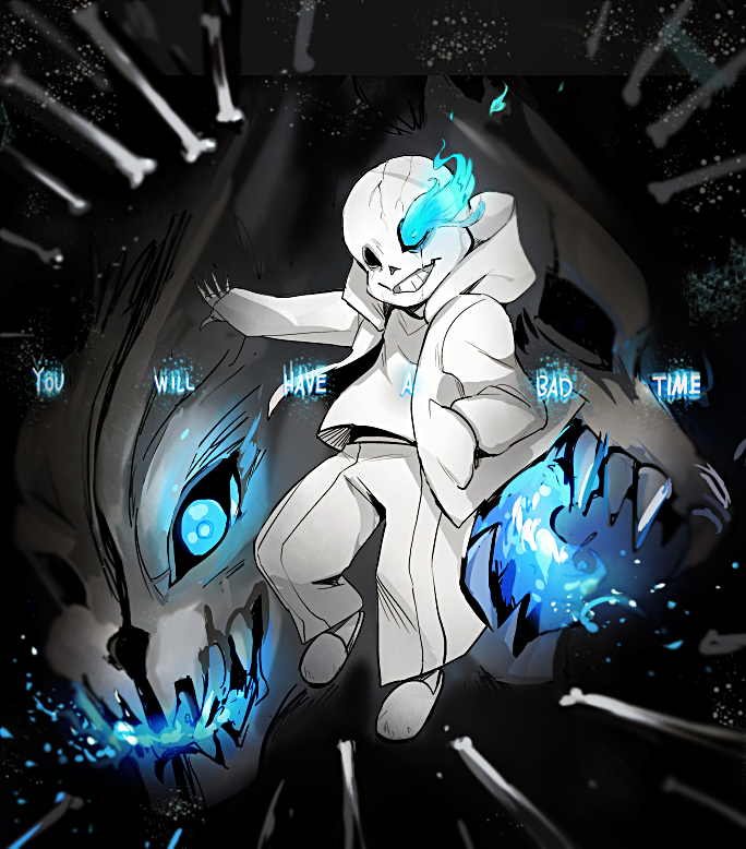 sans (undertale) drawn by kuma_(bloodycolor)