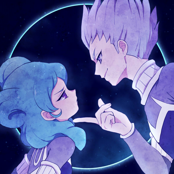 beta and gamma (inazuma eleven and 2 more) drawn by riho