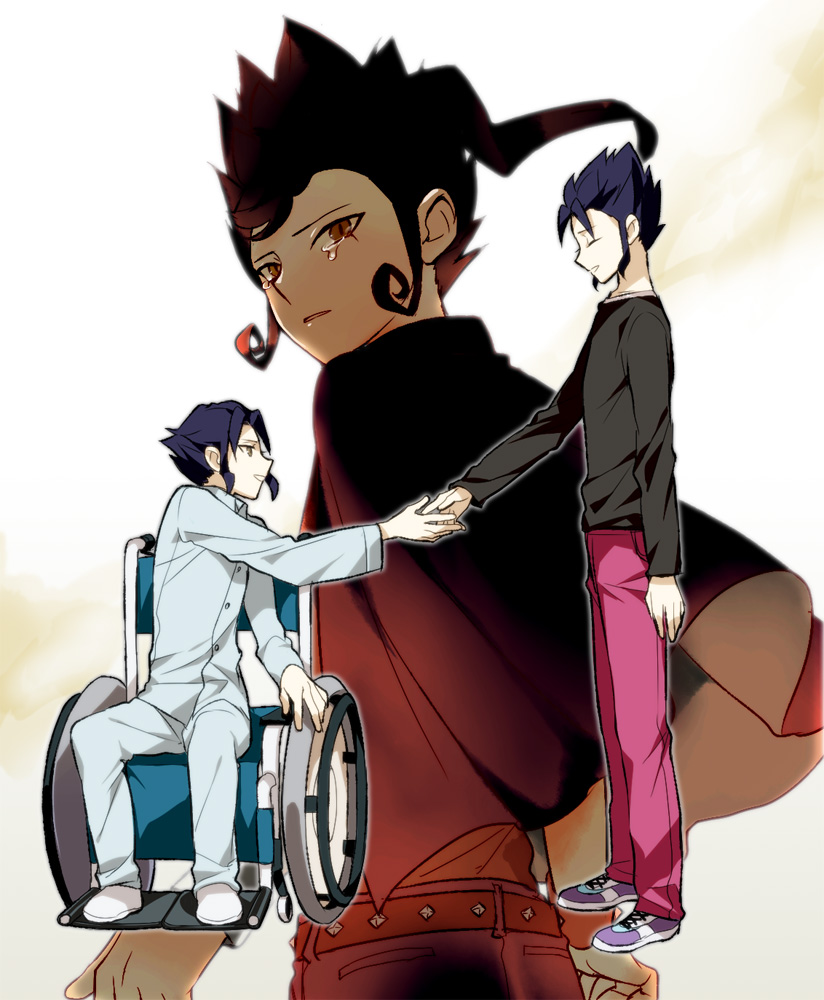 tsurugi kyousuke and tsurugi yuuichi (inazuma eleven and 2 more) drawn by uririri69