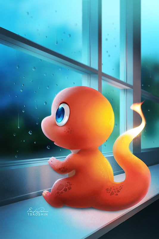 charmander (pokemon) drawn by eric_proctor