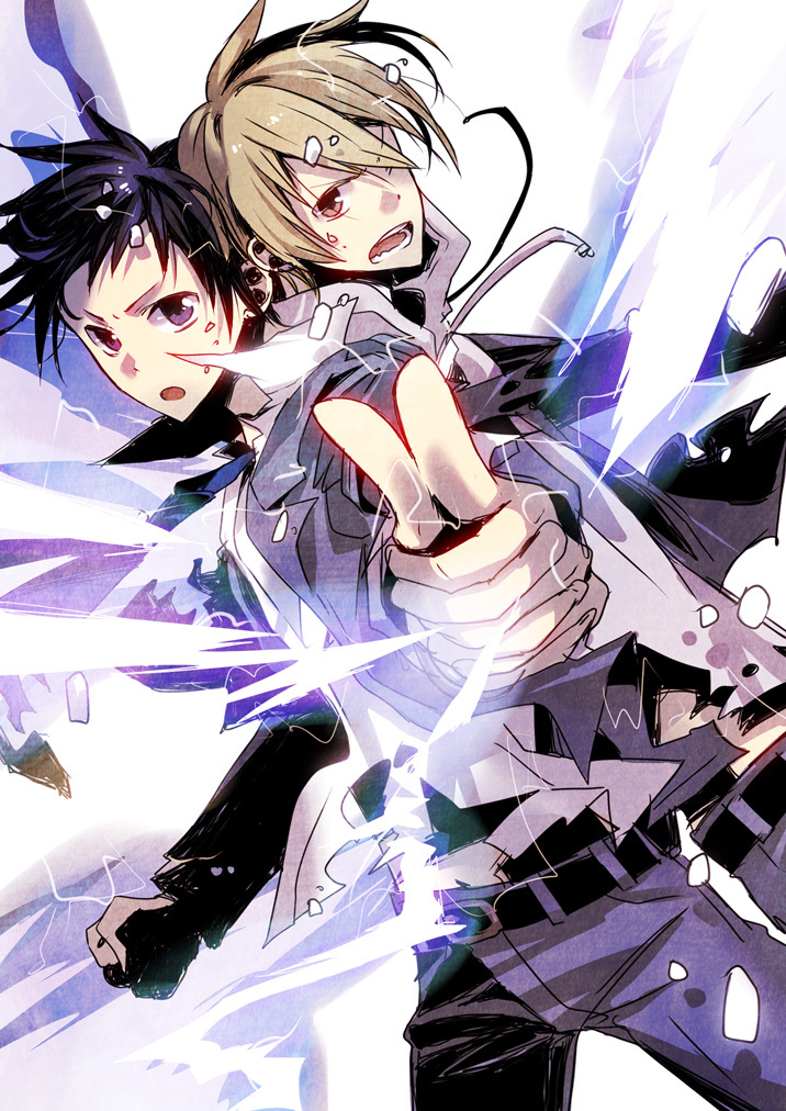 ryuugamine mikado and kida masaomi (durarara!!) drawn by houhou_(black_lack)