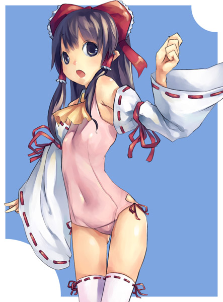 hakurei reimu (touhou) drawn by mikage_sekizai