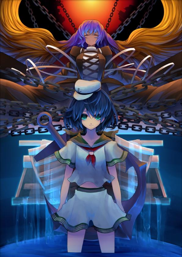 hijiri byakuren and murasa minamitsu (touhou) drawn by teko