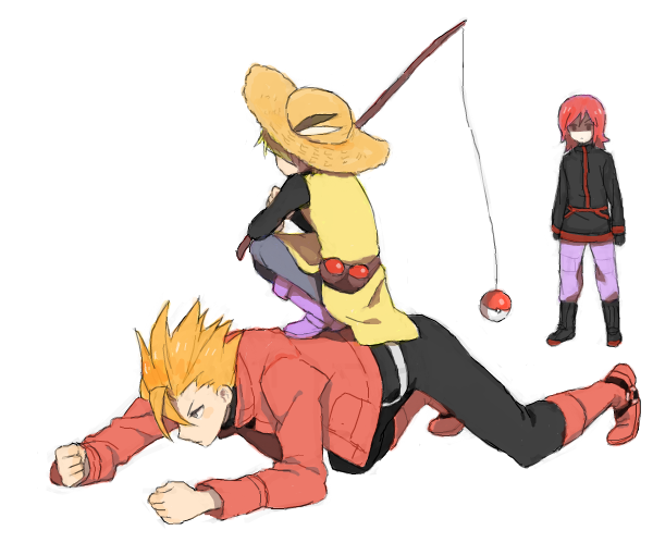 silver, lance, and yellow (pokemon and 1 more) drawn by hirosuke_(psychexx)