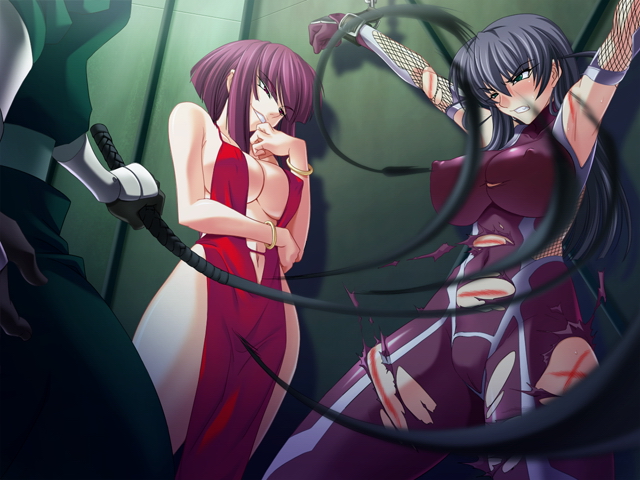 igawa asagi and oboro (taimanin and 1 more) drawn by kagami_hirotaka