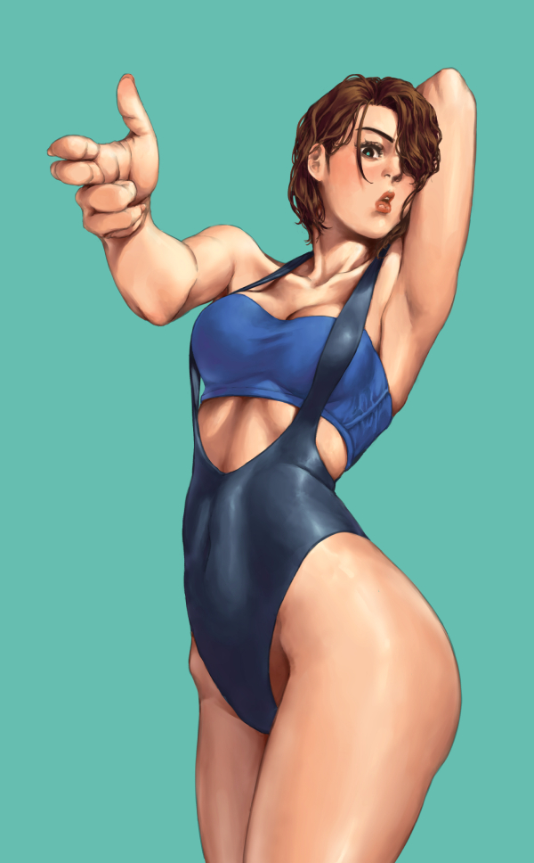 jill valentine (resident evil and 1 more) drawn by broken_noodle