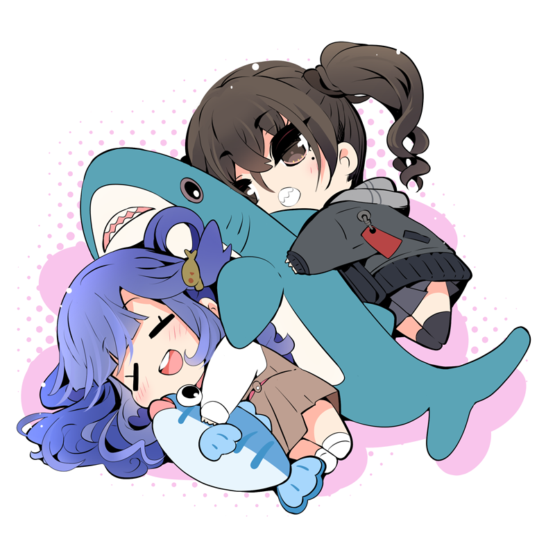 sunazuka akira, asari nanami, and sabaori-kun (idolmaster and 1 more) drawn by usoneko