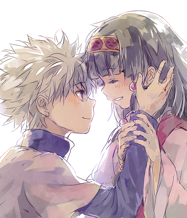 killua zoldyck and alluka zoldyck (hunter x hunter) drawn by nuriko-kun