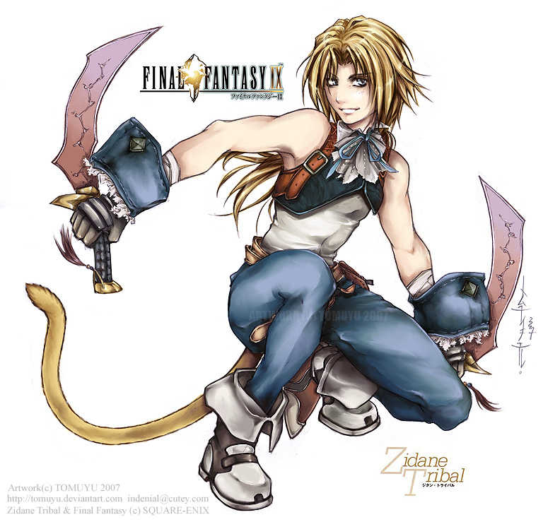 zidane tribal (final fantasy and 2 more) drawn by tomuyu