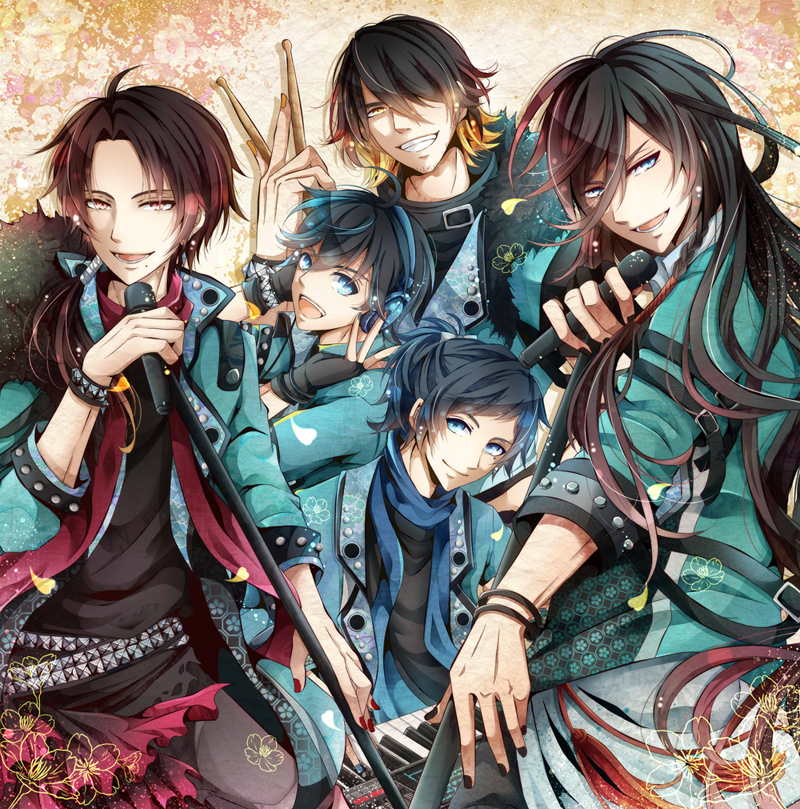 kashuu kiyomitsu, yamato-no-kami yasusada, izumi-no-kami kanesada, horikawa kunihiro, and nagasone kotetsu (touken ranbu) drawn by kaya_(hydego)
