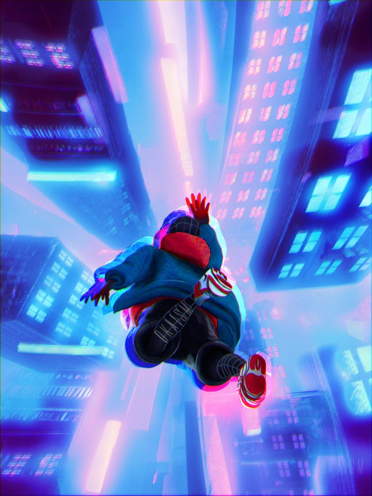 miles morales (marvel and 3 more) drawn by dkaism