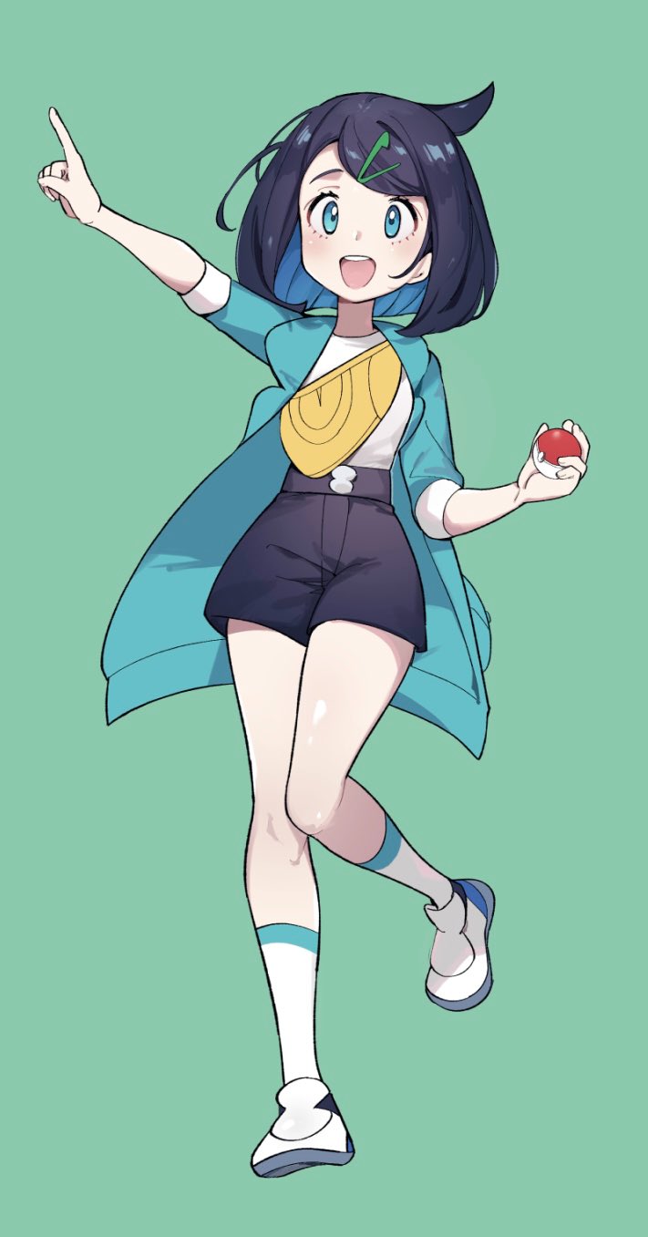liko (pokemon and 1 more) drawn by milky_tea