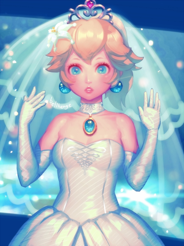 princess peach (mario and 1 more) drawn by bellhenge