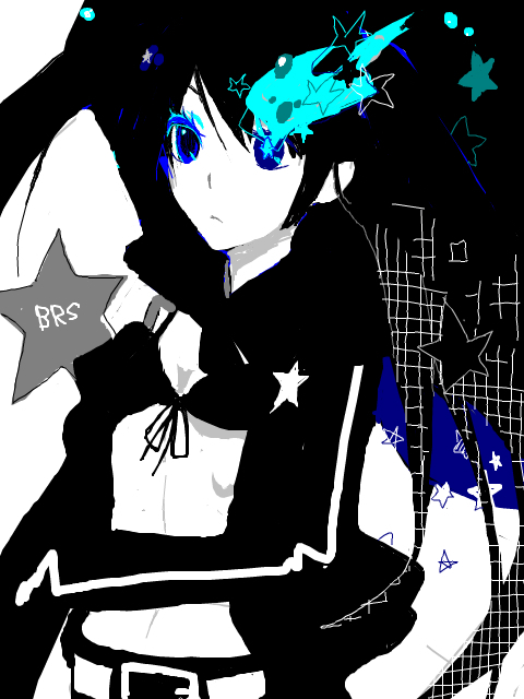 black rock shooter (black rock shooter) drawn by hitoya
