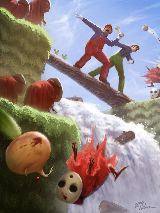 mario, luigi, and shy guy (mario and 1 more) drawn by winona_nelson