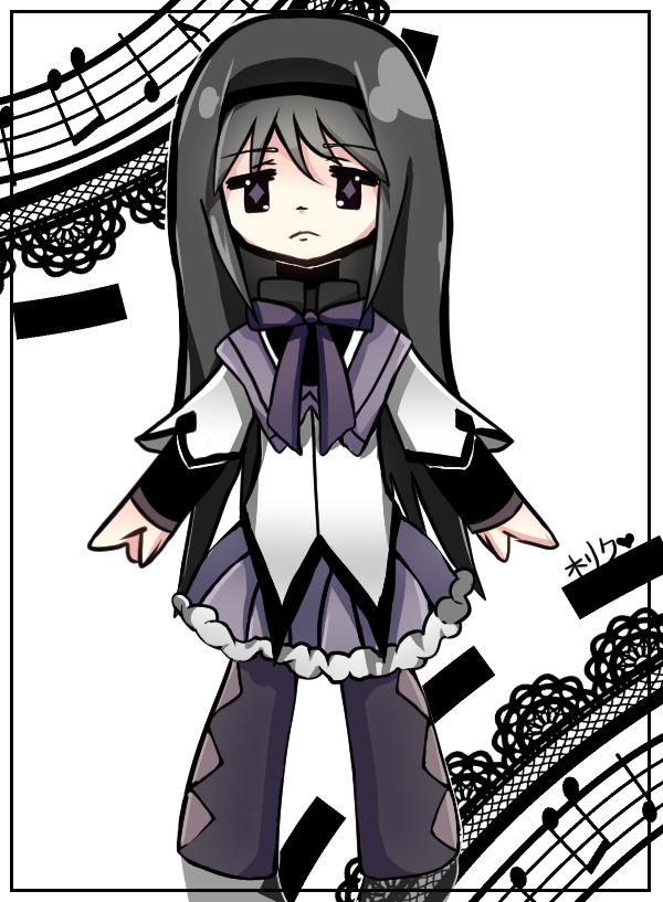 akemi homura (mahou shoujo madoka magica) drawn by theinfiniteholic