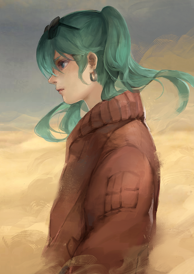 hatsune miku (vocaloid and 1 more) drawn by stella_chen_yui