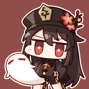 hu tao and boo tao (genshin impact) drawn by tsukito_yayoi