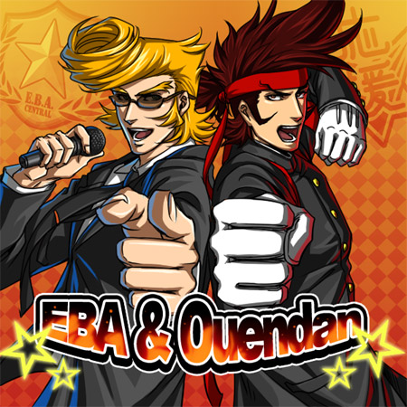 ippongi ryuuta and agent j (osu! tatakae! ouendan and 1 more) drawn by kuren