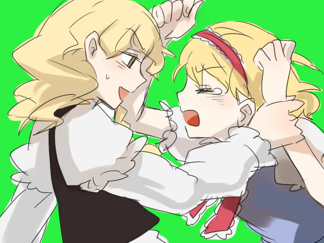 kirisame marisa and alice margatroid (touhou) drawn by umishima_senbon