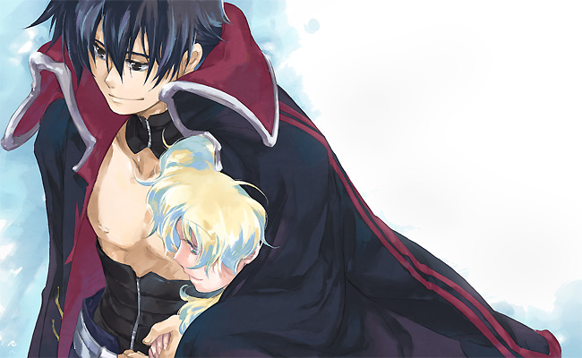 nia teppelin and simon (tengen toppa gurren lagann) drawn by akutsu_(yuumi)