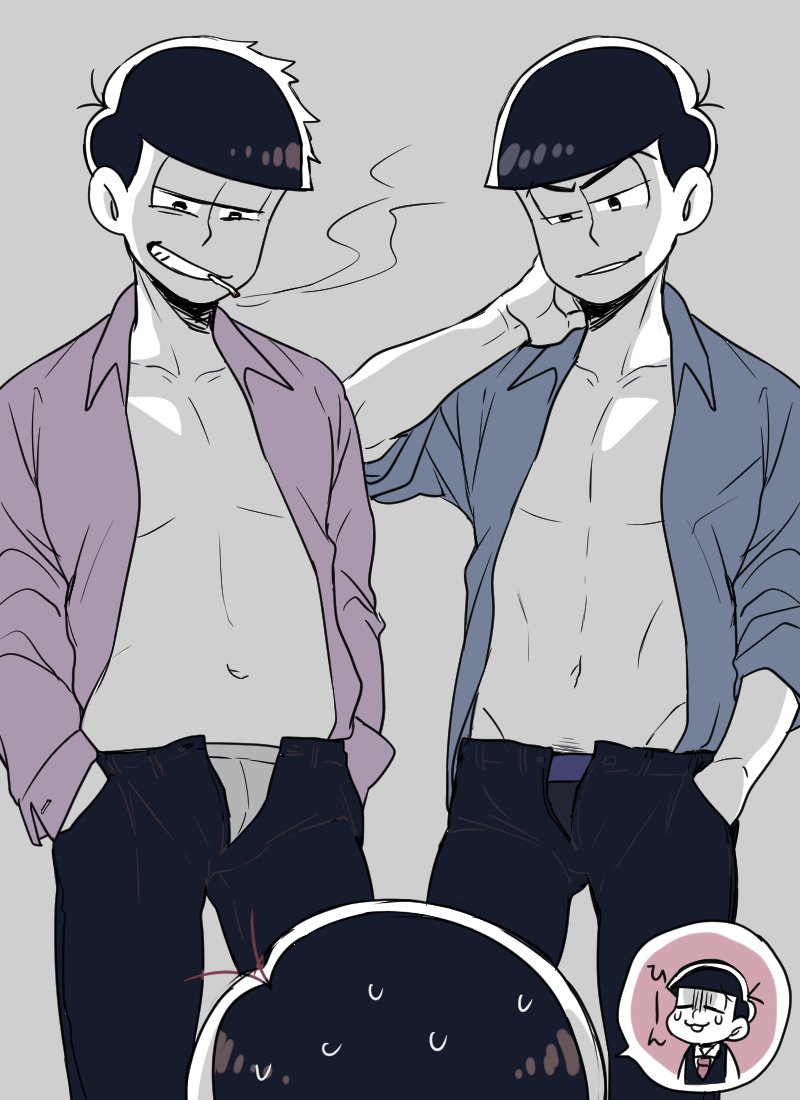 matsuno karamatsu, matsuno ichimatsu, and matsuno todomatsu (osomatsu and 1 more) drawn by atarime