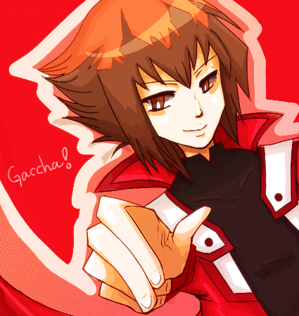 yuki judai (yu-gi-oh! and 1 more) drawn by najisa