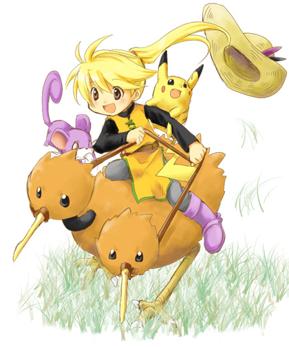 pikachu, yellow, rattata, pika, and doduo (pokemon and 1 more) drawn by unagi_(kobucha_blaster)