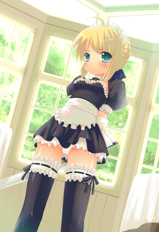 artoria pendragon and saber (fate and 1 more) drawn by sdwing