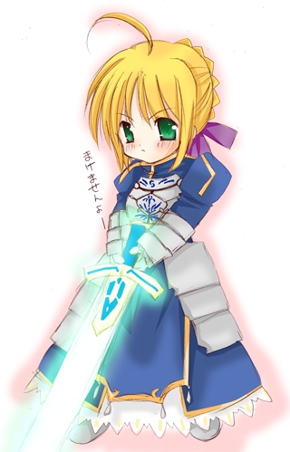 artoria pendragon and saber (fate and 1 more)