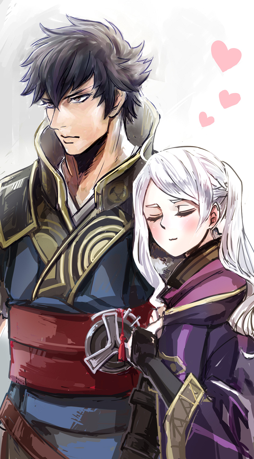 female robin and lon'qu (fire emblem and 1 more) drawn by sabano_(haldir)