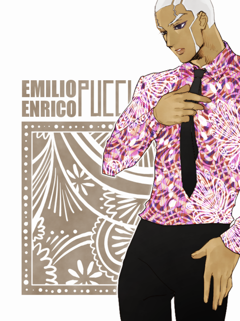 enrico pucci (jojo no kimyou na bouken and 1 more) drawn by v_(tit_mzmz)
