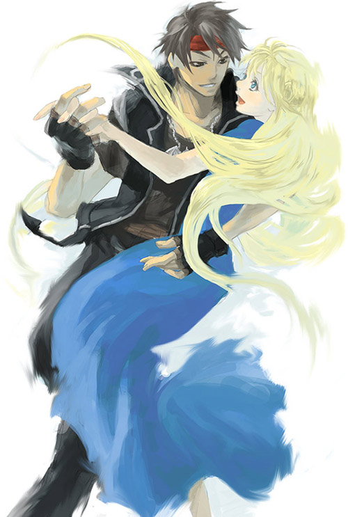 orphen and cleo everlastin (majutsushi orphen) drawn by ueda-miki