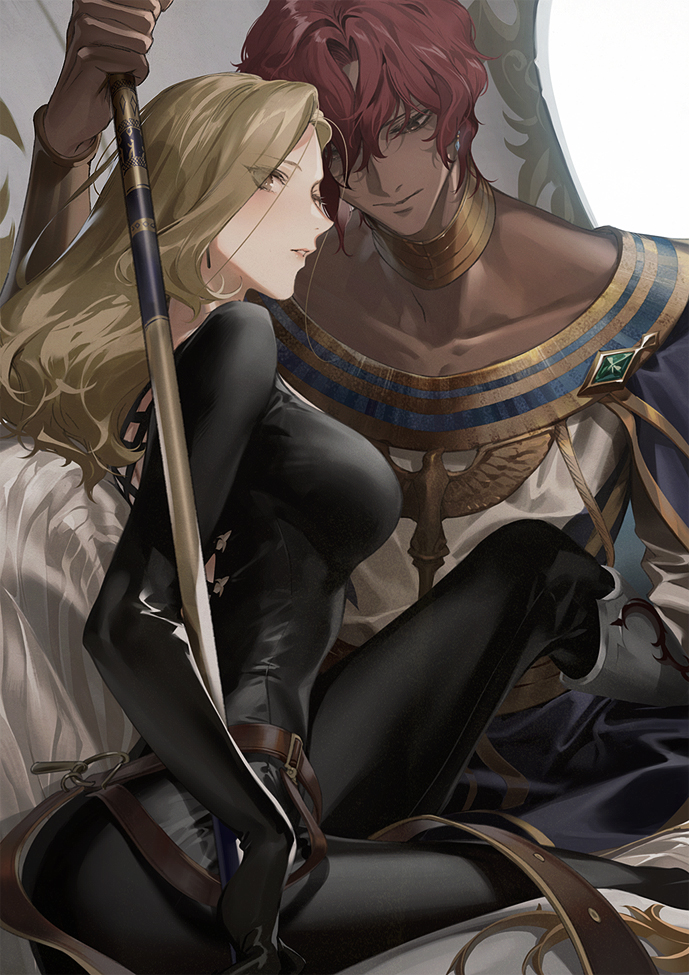 kisara and dohalim (tales of and 1 more) drawn by akiyoshi_haru