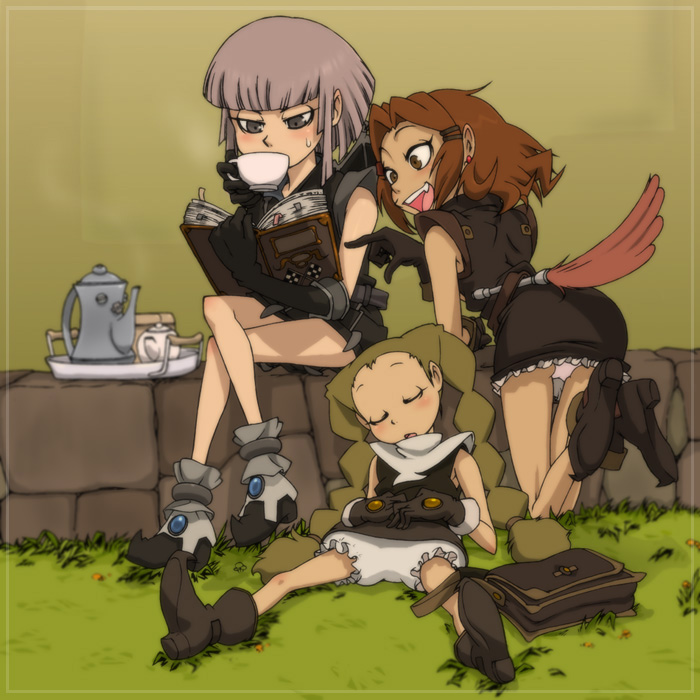 sheila, arusu, and eva (mahou shoujo tai arusu) drawn by toyomaru