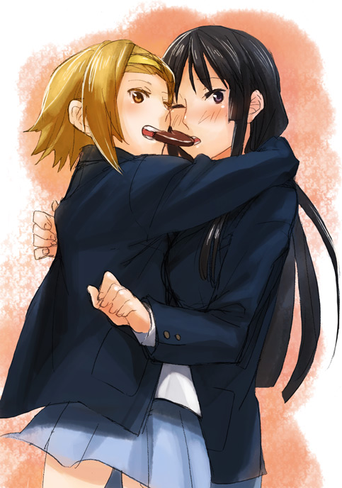 akiyama mio and tainaka ritsu (k-on!) drawn by fukutarou_(enji127)