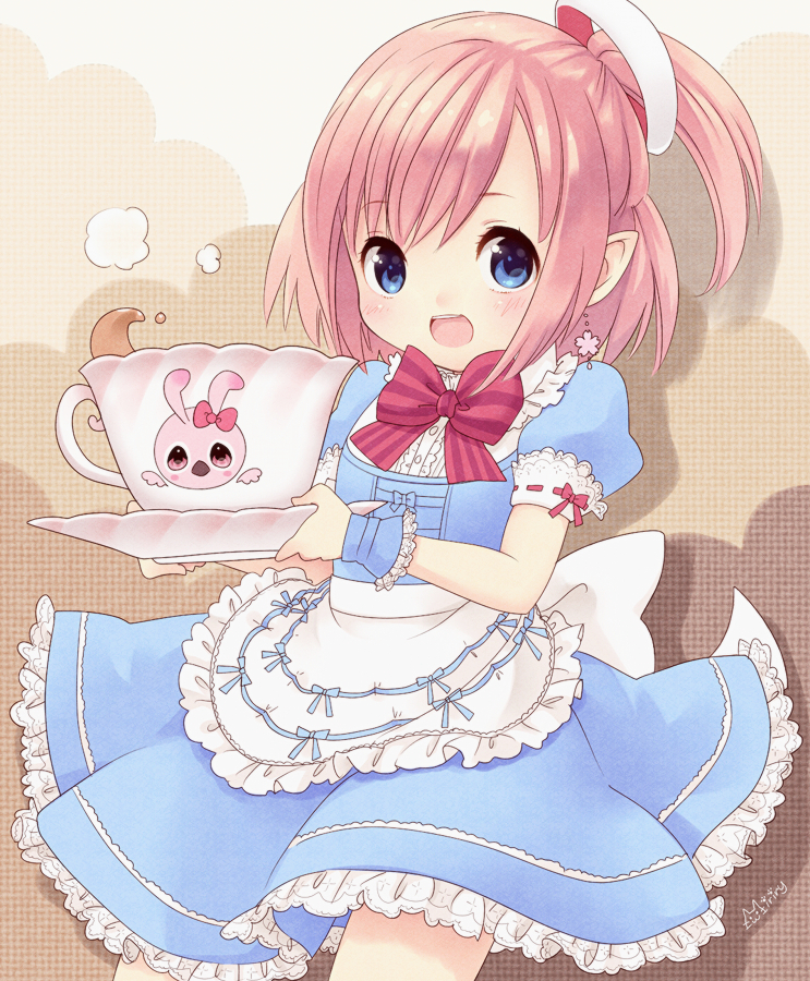 rappy and pure maid dress (phantasy star and 1 more) drawn by miriry