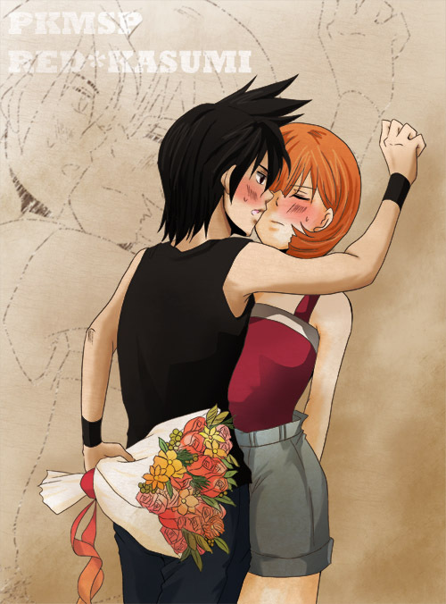 red and misty (pokemon and 1 more) drawn by agpro