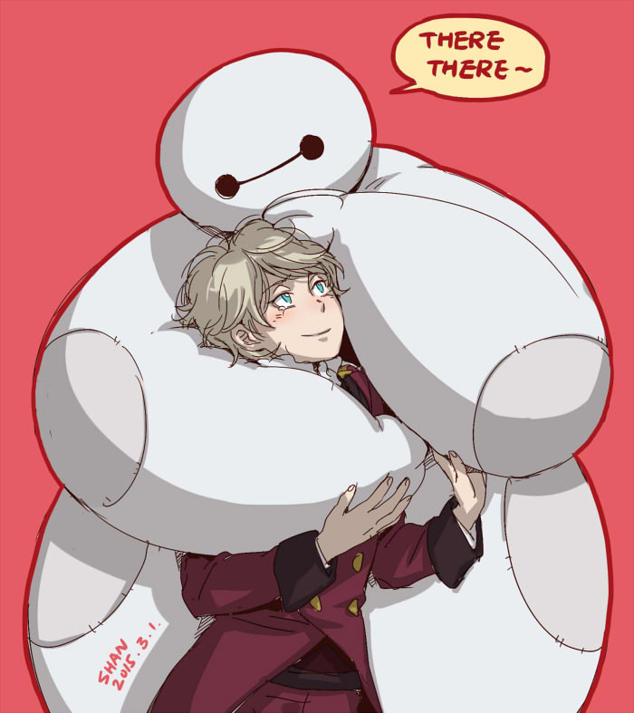 slaine troyard and baymax (aldnoah.zero and 1 more) drawn by shan2000