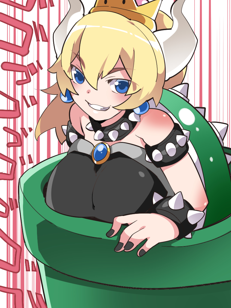 bowsette (mario and 1 more) drawn by hammer_(sunset_beach)