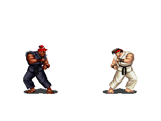 ryu and akuma (street fighter and 3 more)