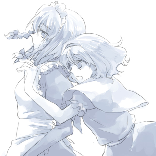 izayoi sakuya and alice margatroid (touhou) drawn by itsuking