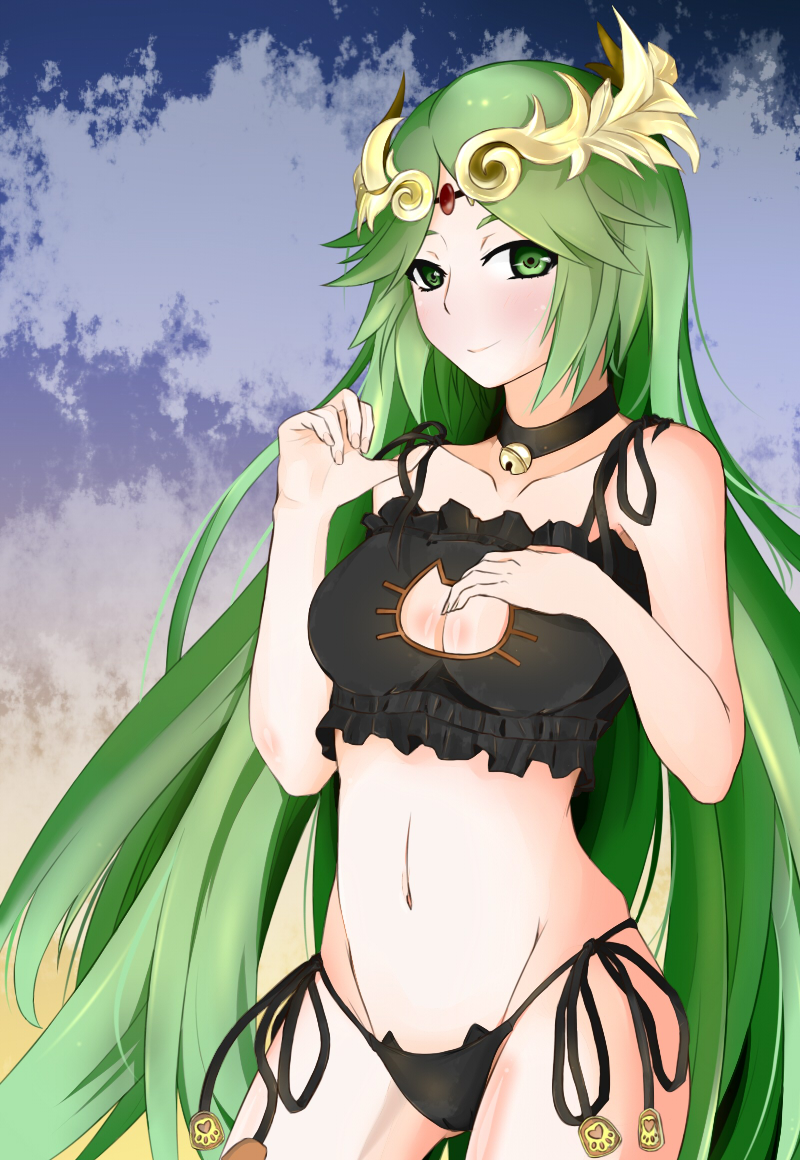 palutena (kid icarus and 1 more) drawn by josue171295