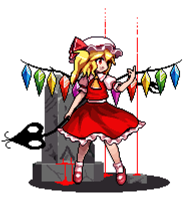 flandre scarlet (touhou and 1 more) drawn by the_hammer